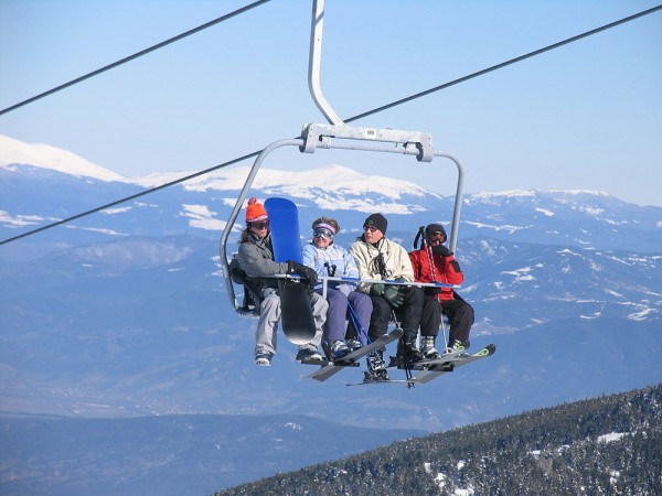 Ski Lift in Bansko, Bulgaria