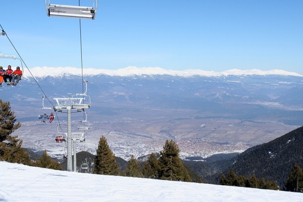 Ski Lift in Bansko, Bulgaria